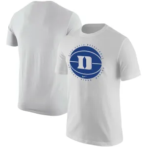 Duke Blue Devils Basketball Nike Men's White Logo T-Shirt