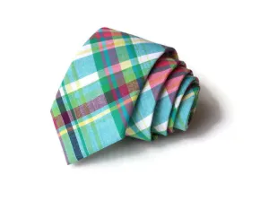 Easter Madras Plaid Necktie